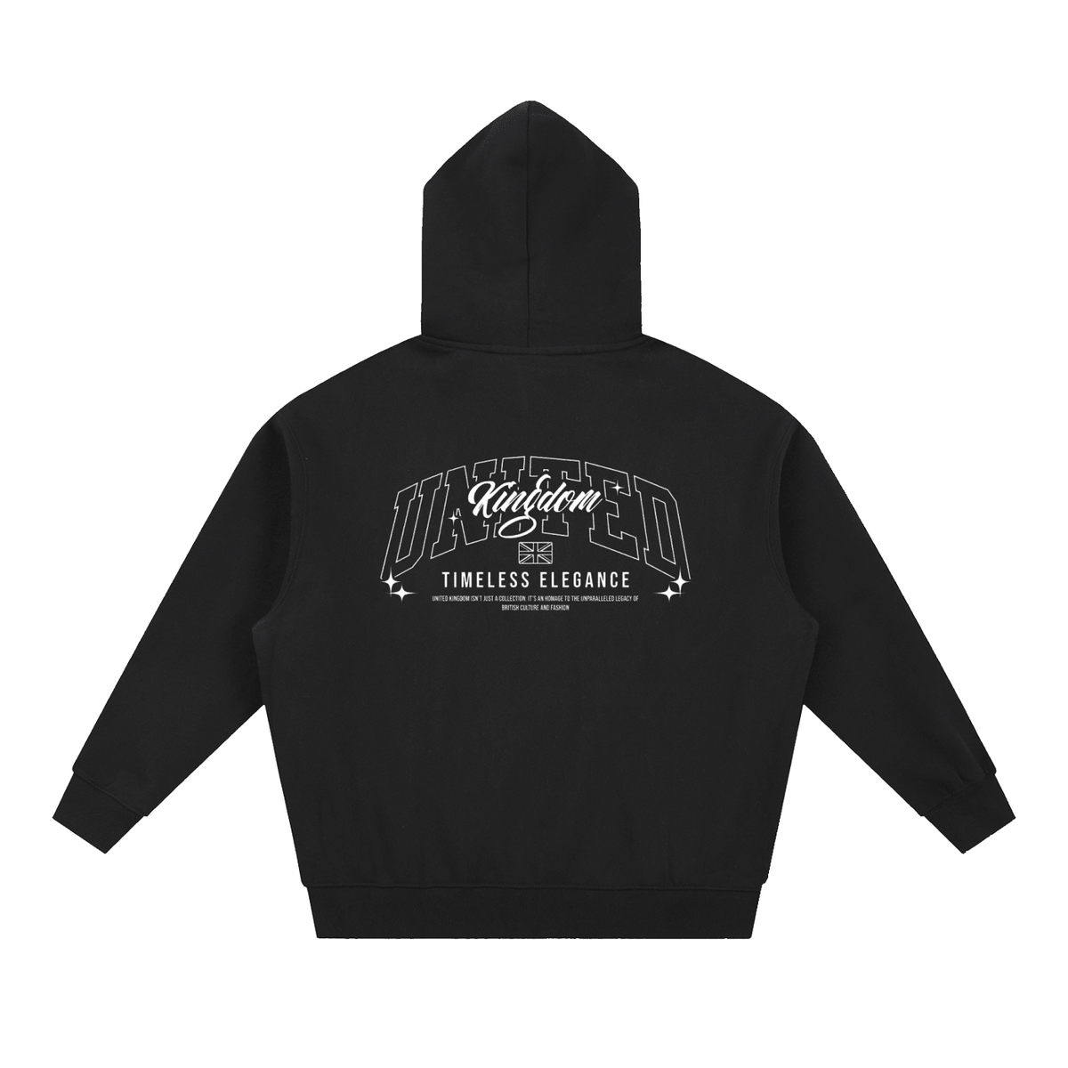 Essential Oversized Boxy Fit Fleece Hoodie - Space