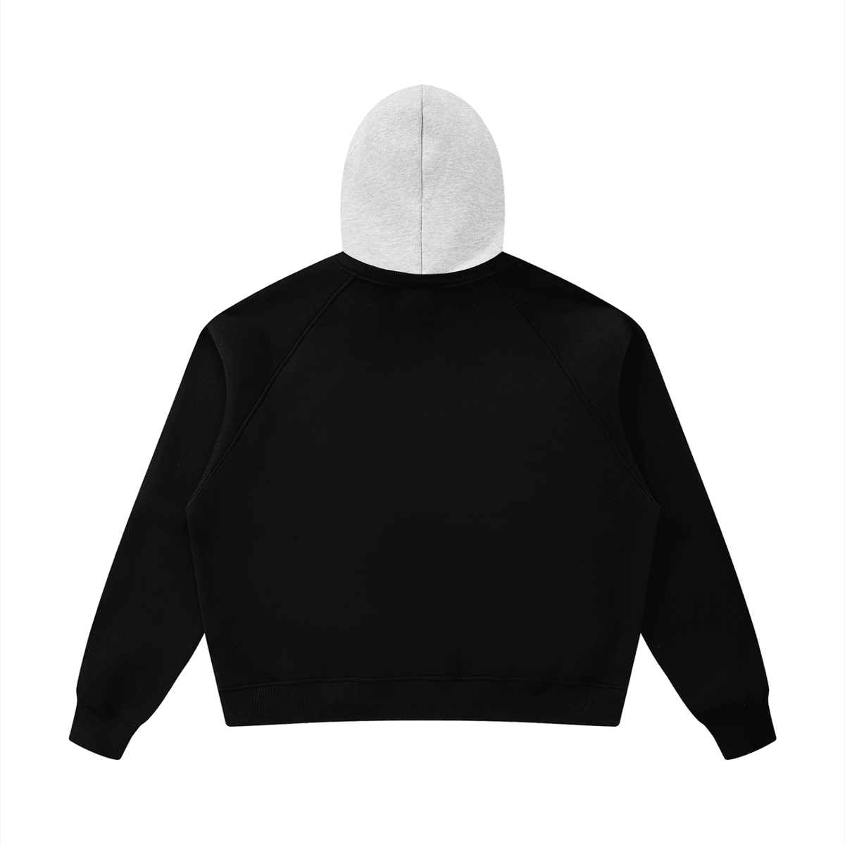 Unisex Fleece Raglan Color Block Hoodie - Space