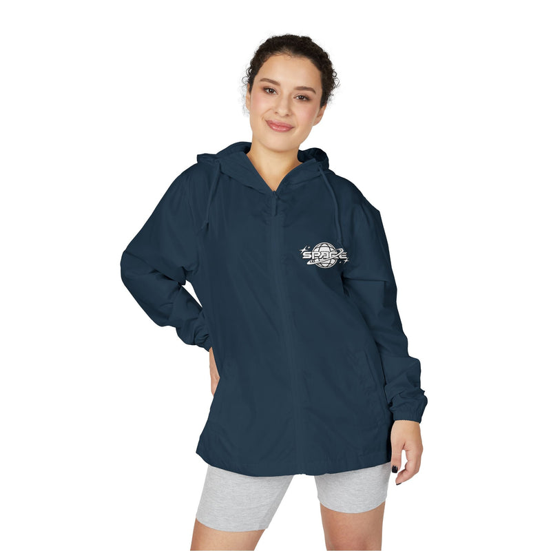 Unisex Full-Zip Windbreaker Jacket - Space