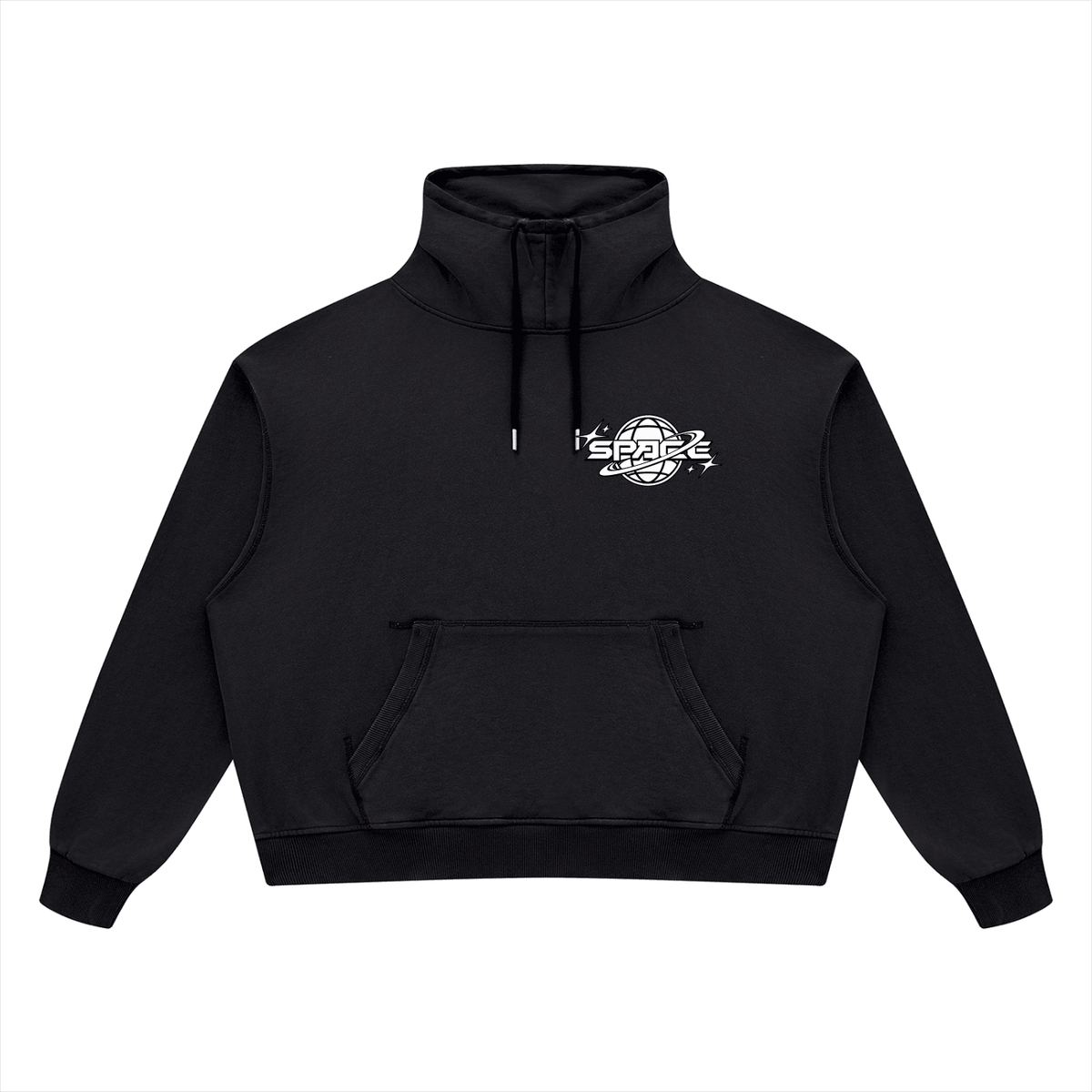 Unisex Vintage Wash Boxy Hoodie - Space